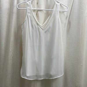 NWT WHBM white layered camisole.  Size XXS.